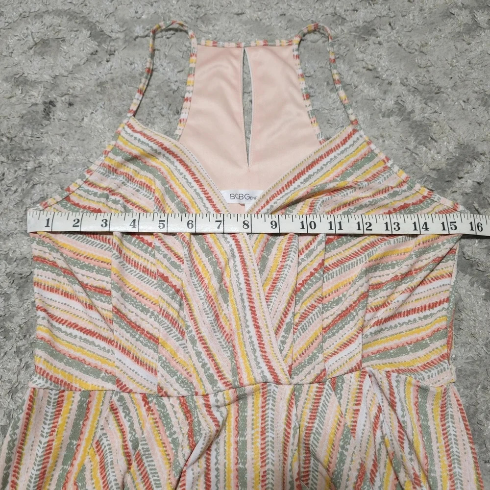 BCBGENERATION Halter Strappy High Low Midi Dress, Elastic Waist, Balloon Pockets - Picture 11 of 15